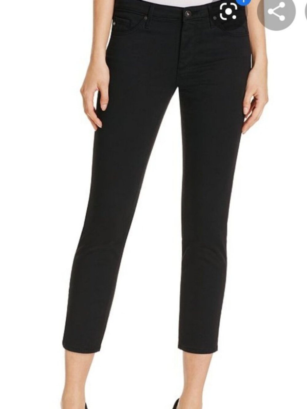 Burberry Brit Skinny Cropped Black Women's Jeans